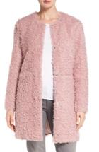 Women's Via Spiga Reversible Faux Fur Coat - Pink