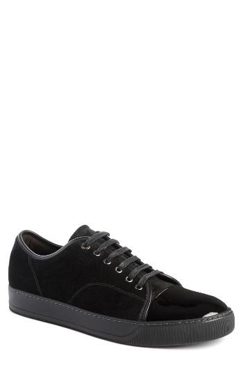 Men's Lanvin Low Top Suede Sneaker Us / 5uk - Black