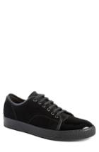 Men's Lanvin Low Top Suede Sneaker Us / 5uk - Black