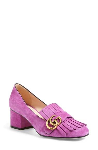 Women's Gucci Gg Marmont Pump Us / 38eu - Purple