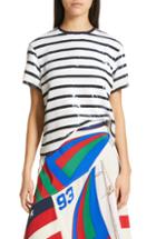 Women's Polo Ralph Lauren Sequin Stripe Tee - White