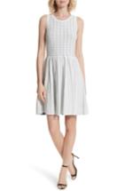 Women's Milly Dot Pleat Fit & Flare Dress, Size - White