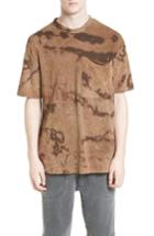Men's Drifter Granite Tie Dye Linen Blend T-shirt - Brown