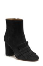 Women's Etienne Aigner Marina Fringe Bootie .5 M - Black