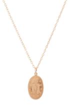 Women's All The Wire Pray For Us Oval Pendant Necklace