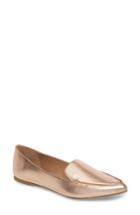 Women's Steve Madden Feather Loafer Flat M - Metallic