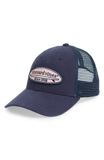 Men's Vineyard Vines Surf Patch Trucker Hat - Blue