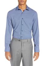 Men's W.r.k Trim Fit Stretch 4-way Stretch Dress Shirt - Blue
