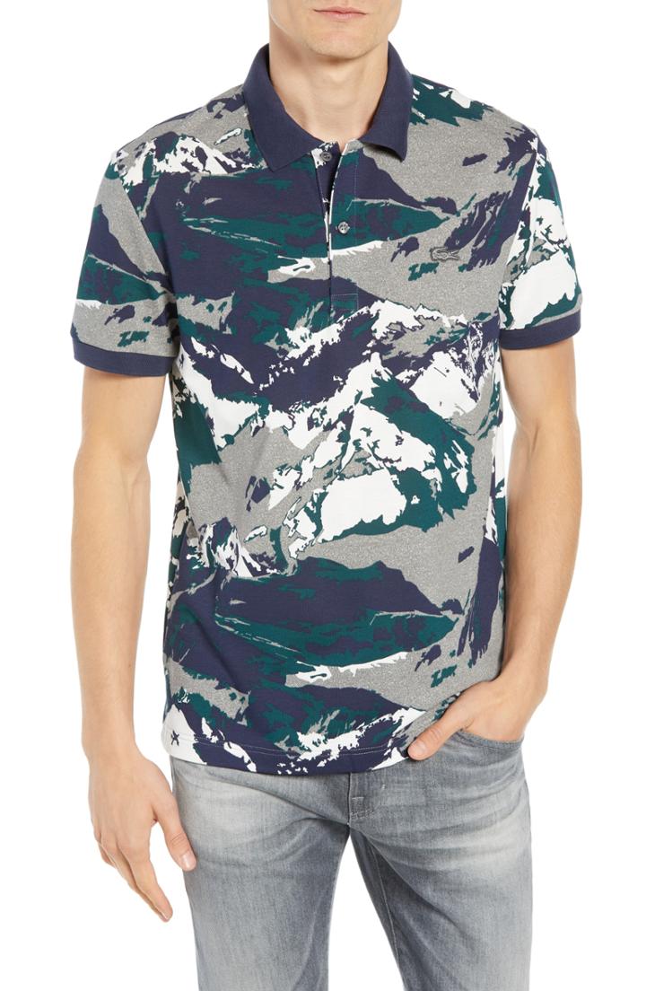Men's Lacoste Mountain Slim Fit Short Sleeve Polo (s) - White