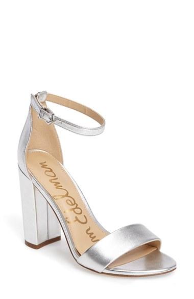 Women's Sam Edelman Yaro Ankle Strap Sandal .5 M - Ivory