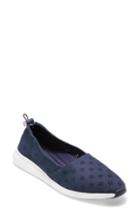 Women's Cole Haan Studiogrand Perforated Slip-on .5 B - Blue