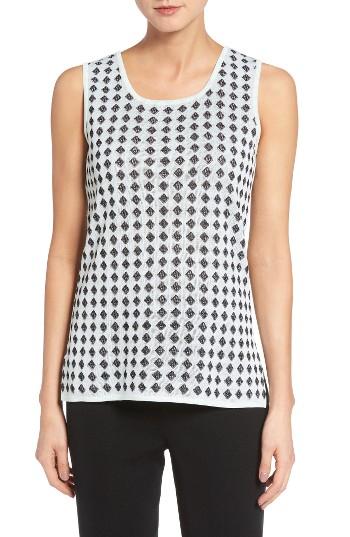 Women's Ming Wang Diamond Knit Tank