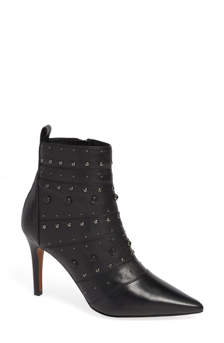 Women's Linea Paolo Nara Studded Bootie M - Black