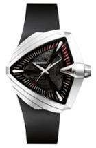 Men's Hamilton Ventura Automatic Rubber Strap Watch, 45.5mm X 46mm