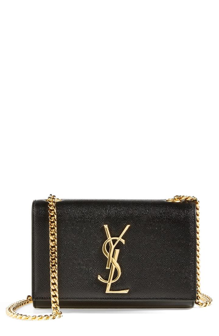 Saint Laurent Small Kate Chain Crossbody Bag - Black