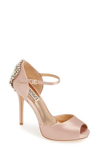 Women's Badgley Mischka 'dawn' Crystal Back D'orsay Pump .5 M - Pink