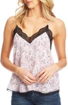 Women's 1.state Lace Trim Racerback Cami - Pink