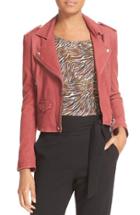 Women's Iro 'ashville' Leather Jacket Us / 38 Fr - Pink