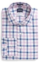 Men's John W. Nordstrom Trim Fit Plaid Dress Shirt 32/33 - Pink