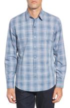 Men's Zachary Prell Slater Check Sport Shirt - Blue