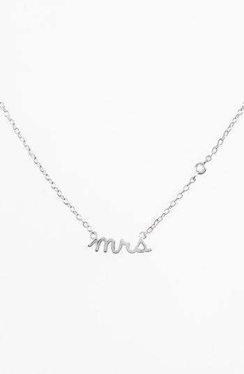 Women's Shy By Sydney Evan Mrs Necklace