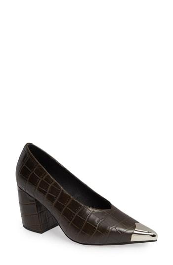 Women's Jeffrey Campbell Halt Mt Pump M - Brown
