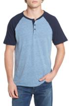 Men's Lucky Brand Colorblock Henley T-shirt, Size - Blue