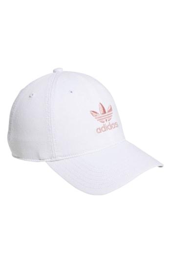 Women's Adidas Originals Relaxed Strapback Cap - White