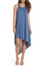 Women's Bcbgmaxazria Asymmetrical Modal Blend Dress - Blue