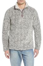 Men's True Grit Marled Quarter Zip Pullover - Grey