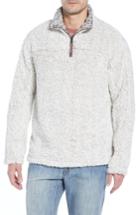 Men's True Grit Marled Quarter Zip Pullover - Beige