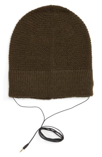 Women's Rebecca Minkoff Slouchy Beanie With Headphones - Green