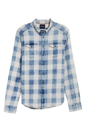 Men's Scotch & Soda Amsterdams Blauw Check Shirt