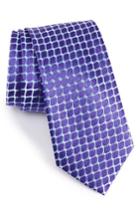 Men's Nordstrom Men's Shop Criss Cross Silk Tie, Size - Purple