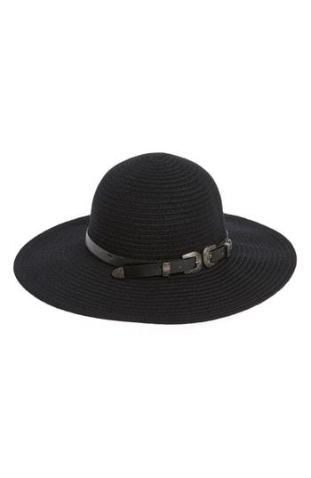 Women's Bcbg Belted Floppy Felt Hat - Black