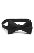 Men's Eton Grosgrain Silk Bow Tie, Size - Black