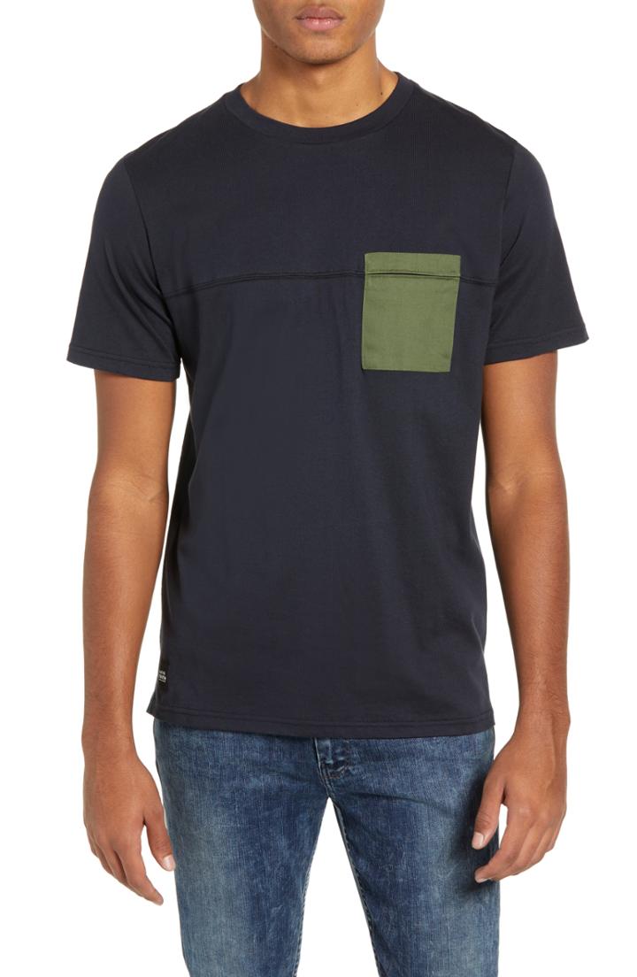 Men's Native Youth Seamed Pocket T-shirt - Blue