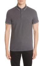 Men's Emporio Armani Cotton Polo Shirt, Size - Black