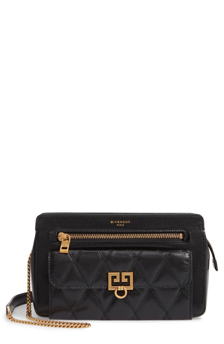 Givenchy Diamond Quilted Leather Crossbody Bag -