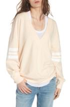 Women's Treasure & Bond Sport V-neck Sweatshirt, Size - Beige