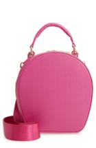 Deux Lux Annabelle Faux Leather Circle Crossbody Bag - Pink