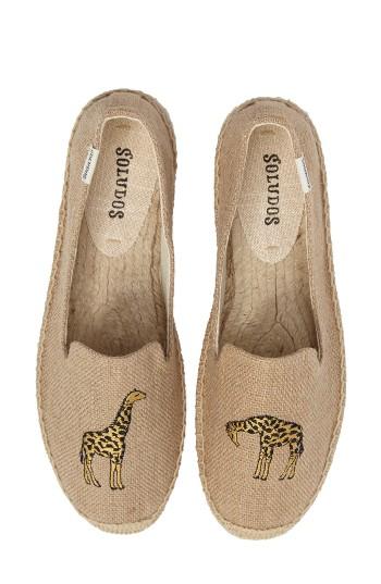 Women's Soludos Giraffe Espadrille Flat .5 M - Beige