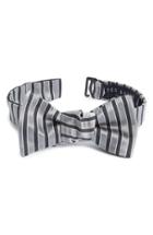 Men's Ted Baker London Stripe Silk & Cotton Bow Tie