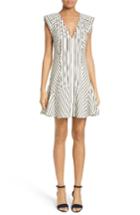 Women's Veronica Beard Pop Stripe Fit & Flare Dress