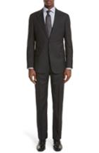 Men's Armani Collezioni Trim Fit Plaid Wool Suit