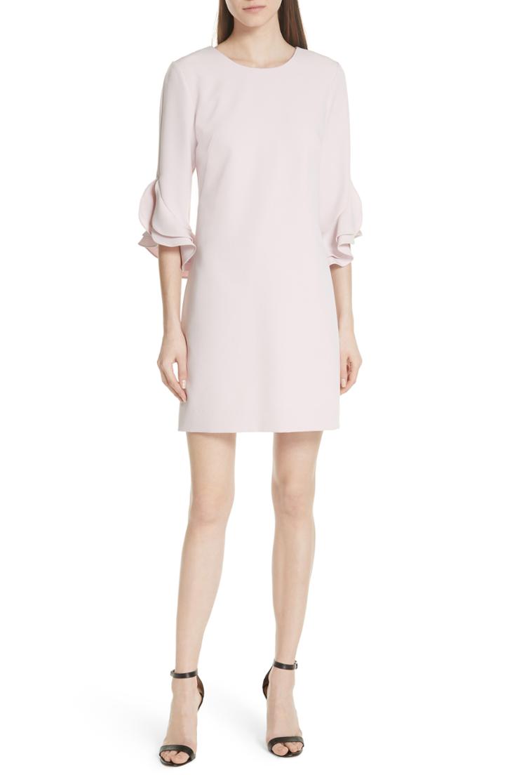 Women's Milly Italian Cady Fernanda Tulip Sleeve Dress