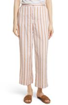 Women's Frame Stripe Relaxed Leg Crop Pants - Pink