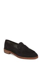 Women's Vince Camuto Kanta Perforated Loafer .5 M - Black