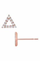Women's Bony Levy Triangle Diamond Stud Earrings (nordstrom Exclusive)