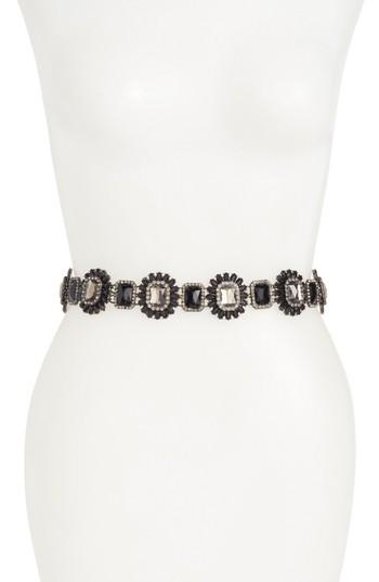 Women's Nordstrom Faceted Crystal Stretch Belt